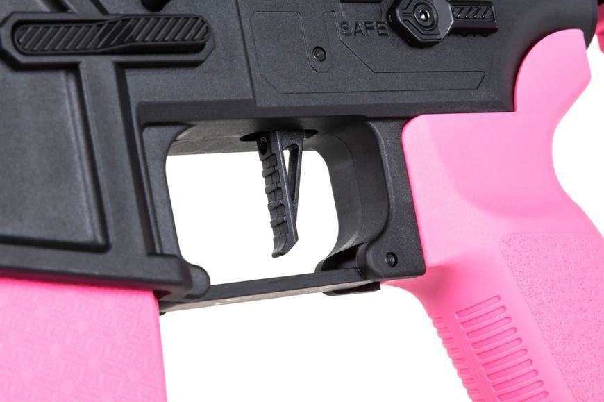 Страйкбольна штурмова гвинтівка Specna Arms SA-F04-RL FLEX BLDC Light Ops Stock/ HAL ETU Gen. 2 Pink 34169 фото