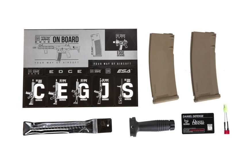Страйкбольна штурмова гвинтівка Specna Arms Daniel Defense&reg; MK18 SA-E19 Edge R Hal Chaos Bronze 32977 фото