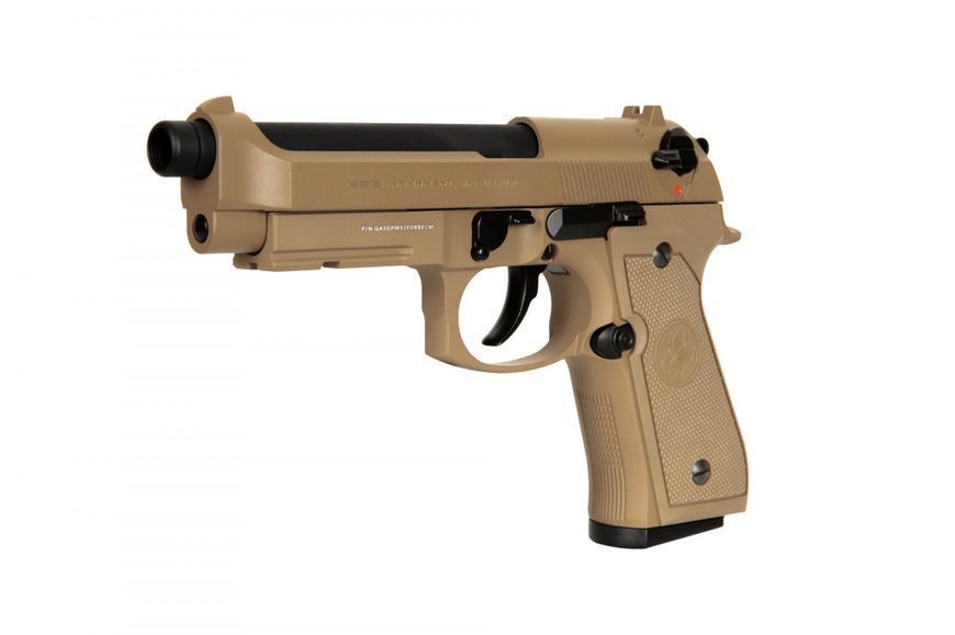 Страйкбольный пистолет G&G GPM92 GP2 Green Gas Desert Tan 19115 фото