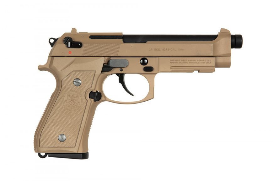 Страйкбольный пистолет G&G GPM92 GP2 Green Gas Desert Tan 19115 фото