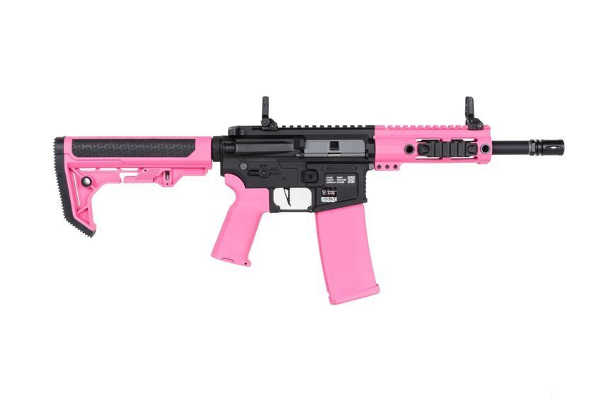 Страйкбольна штурмова гвинтівка Specna Arms SA-F04-RL FLEX BLDC Light Ops Stock/ HAL ETU Gen. 2 Pink 34169 фото