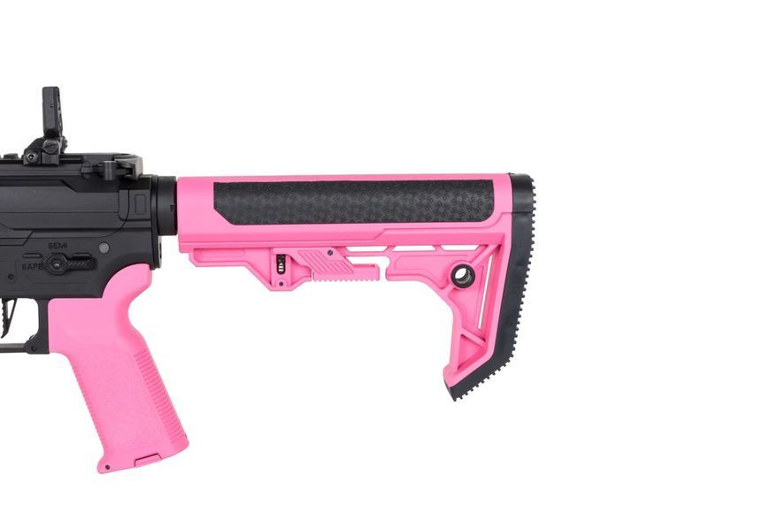 Страйкбольна штурмова гвинтівка Specna Arms SA-F04-RL FLEX BLDC Light Ops Stock/ HAL ETU Gen. 2 Pink 34169 фото