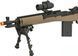 Страйкбольна гвинтівка Matrix M1A SOCOM 16 AEG with bipod Tan 34185 фото 4