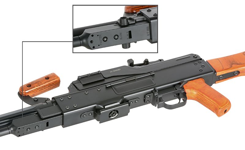 Страйкбольний кулемет A&K PKM Machinegun Wood Elements 30466 фото