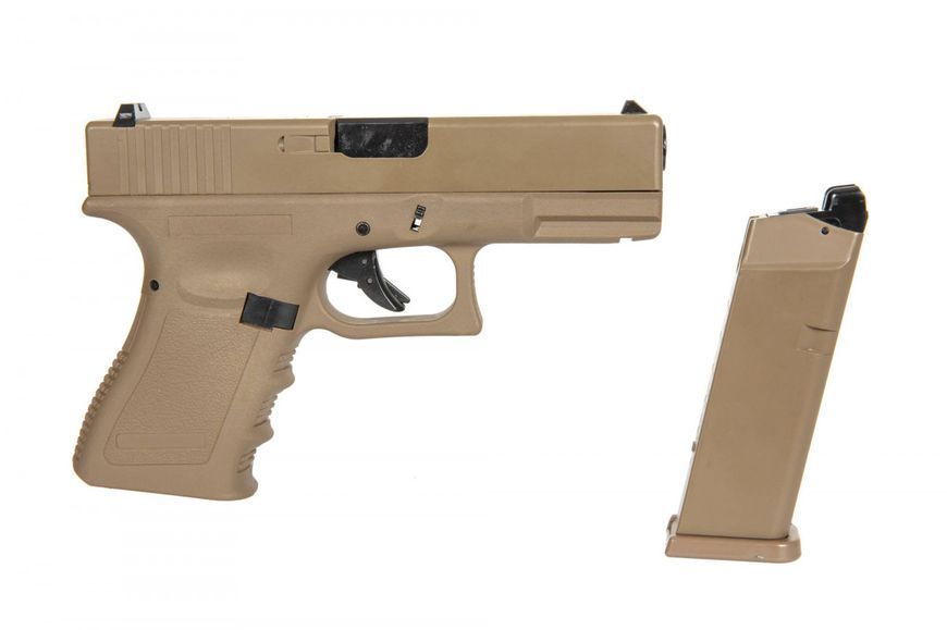 Страйкбольний пістолет East & Crane Glock 19 Gen 3 EC-1301 Tan 19376 фото