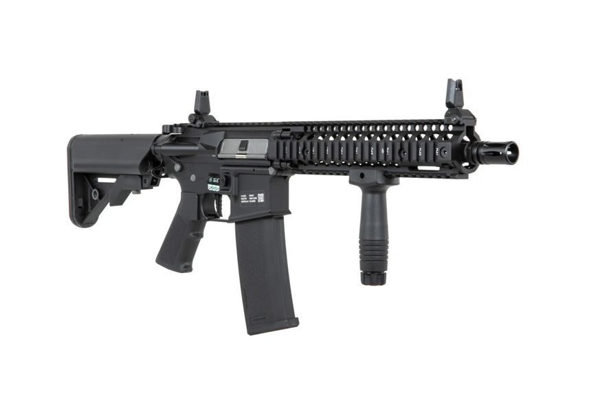 Страйкбольна штурмова гвинтівка Specna Arms Daniel Defense MK18 SA-P19 Prime Hal Etu with brushless motor Black 32657 фото