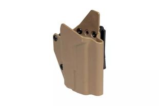 Кобура FMA Composite Holster for G17 Replicas with Tactical Flashlight Dark Earth 30571 фото