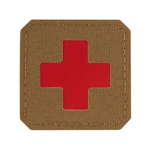 Патч M-Tac Medic Cross Laser Cut Coyote/Red 17444 фото