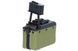 Магазин страйкбольный бункерный Specna Arms M249 1500 BBs Ranger Green 34853 фото 1