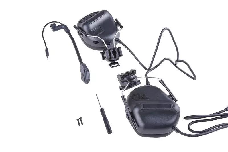 Навушники страйкбольні Specna Arms ERM H Headset Black 24655 фото