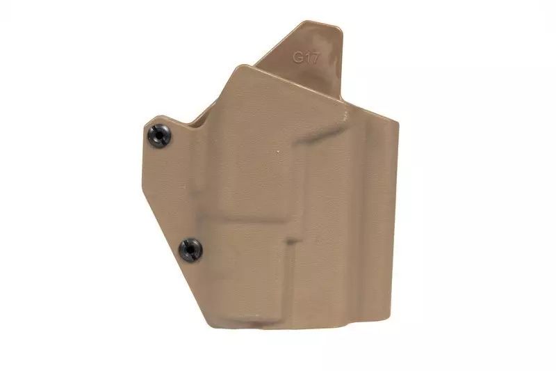 Кобура FMA Composite Holster for G17 Replicas with Tactical Flashlight Dark Earth 30571 фото