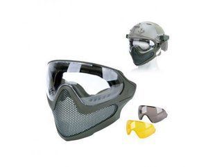 Маска захисна Wosport Pilot Mask Olive 33003 фото