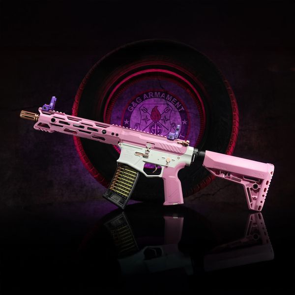 Страйкбольна штурмова гвинтівка G&G CM16 STEALTH 556 Taffy Pink 34237 фото