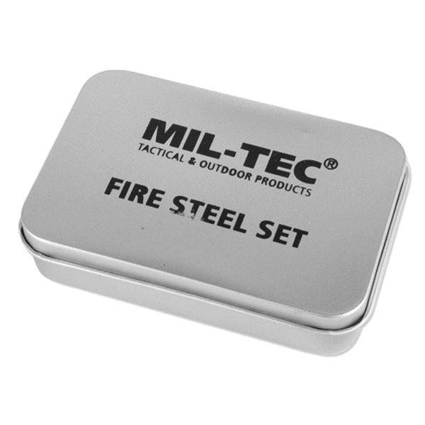 Набір для розведення вогню Mil-Tec Fire Steel Set Olive 25656 фото