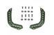 Кріплення GFC Accessories Mounting Rails for Super High Cut Helmets Olive 25586 фото 2