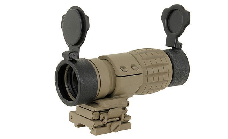 MAGNIFIER AIM-O 3X WITH FLIP TO SIDE MOUNT DARK EARTH 4595 фото