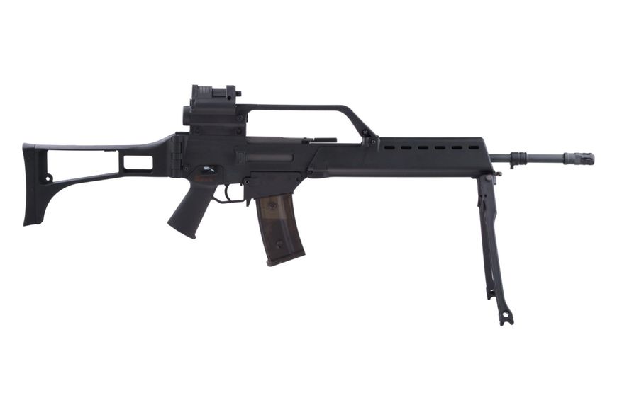 Страйкбольна штурмова гвинтівка Specna Arms G36 SA-G13 With Bipod EBB Black 14235 фото