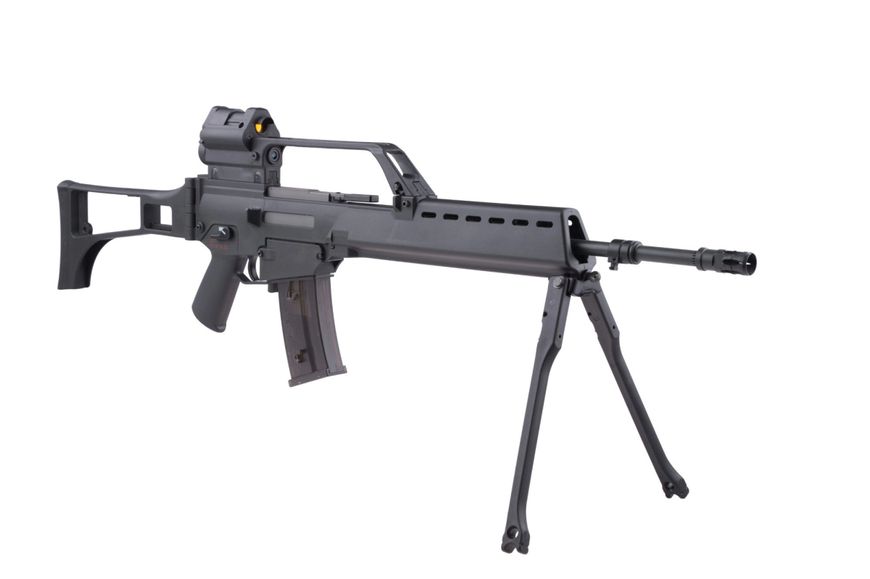 Страйкбольна штурмова гвинтівка Specna Arms G36 SA-G13 With Bipod EBB Black 14235 фото