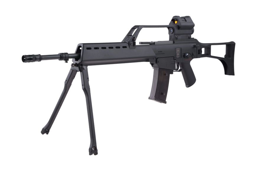 Страйкбольна штурмова гвинтівка Specna Arms G36 SA-G13 With Bipod EBB Black 14235 фото