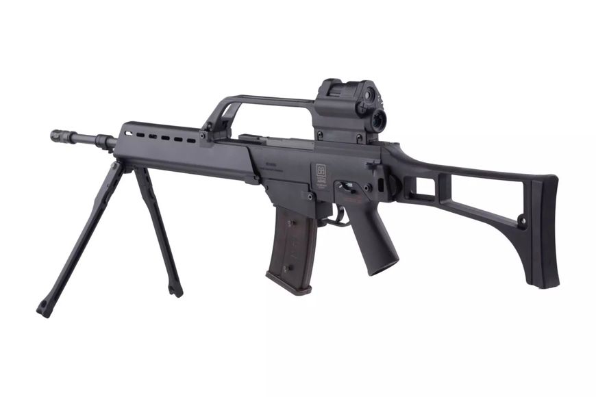 Страйкбольна штурмова гвинтівка Specna Arms G36 SA-G13 With Bipod EBB Black 14235 фото