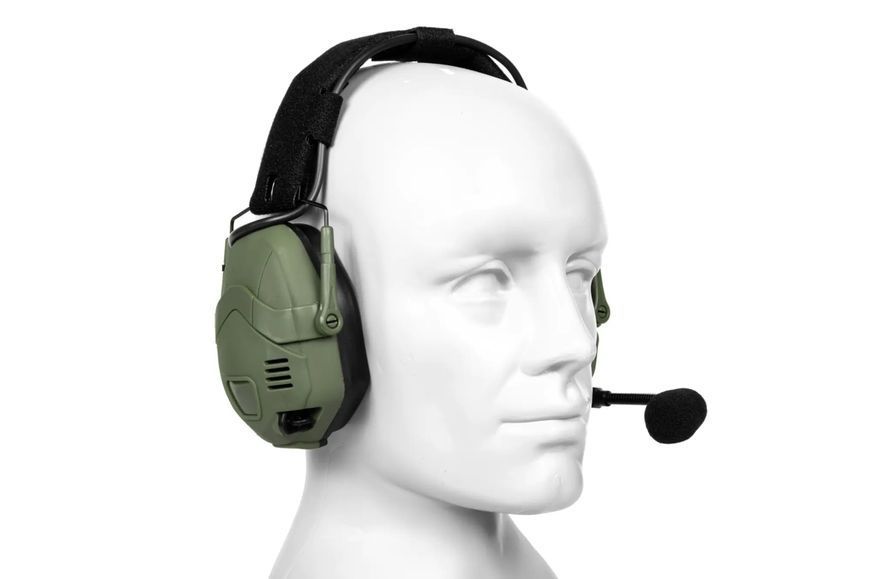 Навушники активні з комунікатором Specna Arms Tactical HD-16 Bluetooth Active Headphones Olive 29006 фото