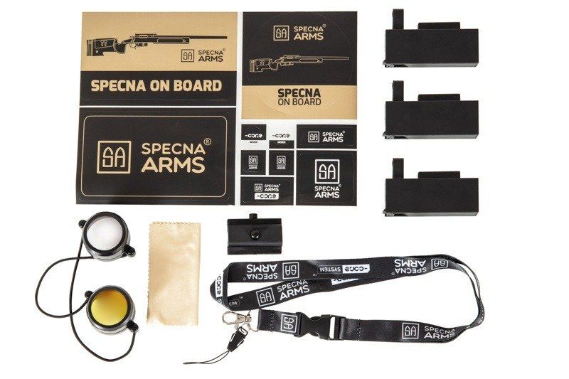 Страйкбольна снайперська гвинтівка Specna Arms SA-S03 Core with Scope and Bipod Multicam 19386 фото