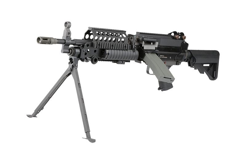 Страйкбольний кулемет A&K Mk46 Mod 0 Black 164 фото