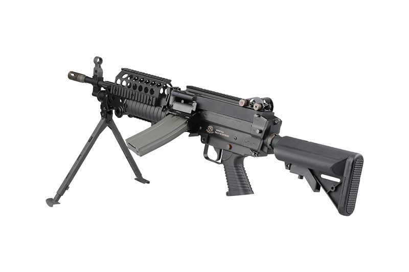 Страйкбольний кулемет A&K Mk46 Mod 0 Black 164 фото