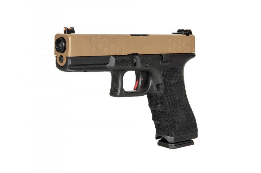 Страйкбольний пістолет D-Boys Glock 17 Gen.4 855 CO2 Half-Tan 20146 фото