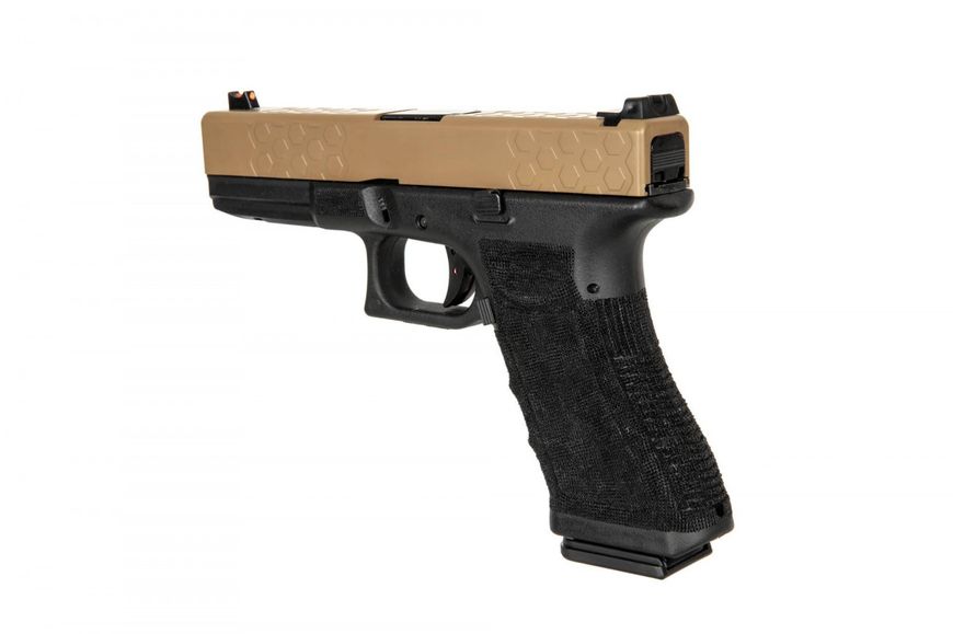 Страйкбольний пістолет D-Boys Glock 17 Gen.4 855 CO2 Half-Tan 20146 фото