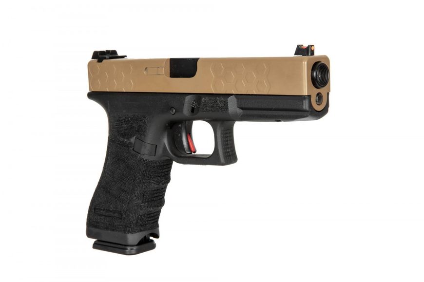 Страйкбольний пістолет D-Boys Glock 17 Gen.4 855 CO2 Half-Tan 20146 фото