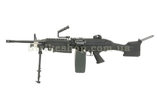 Страйкбольний кулемет A&K M249 MKII Black 170 фото