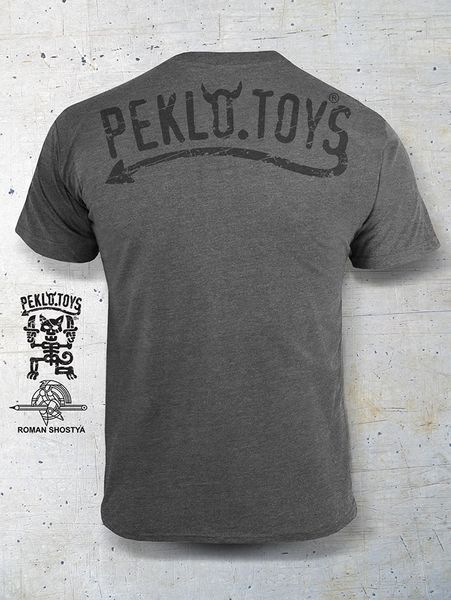 Футболка PekloToys Родео Melange Grey Size S 16788-s фото