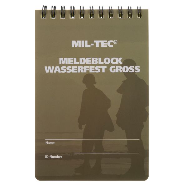 Тактичний блокнот Mil-Tec Waterproof 75x130 мм 24810 фото