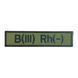 Нашивка група крові 4Профі B Rh- Olive