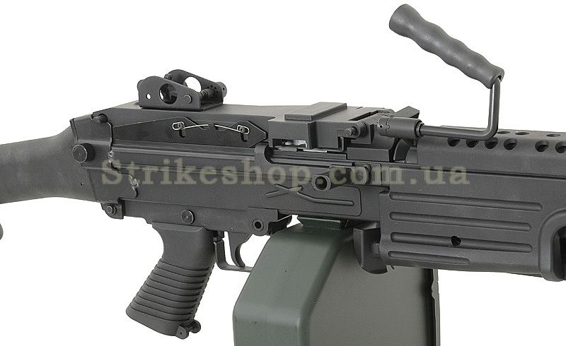 Страйкбольний кулемет A&K M249 MKII Black 170 фото