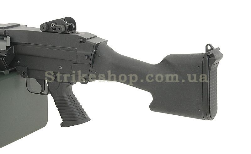 Страйкбольний кулемет A&K M249 MKII Black 170 фото