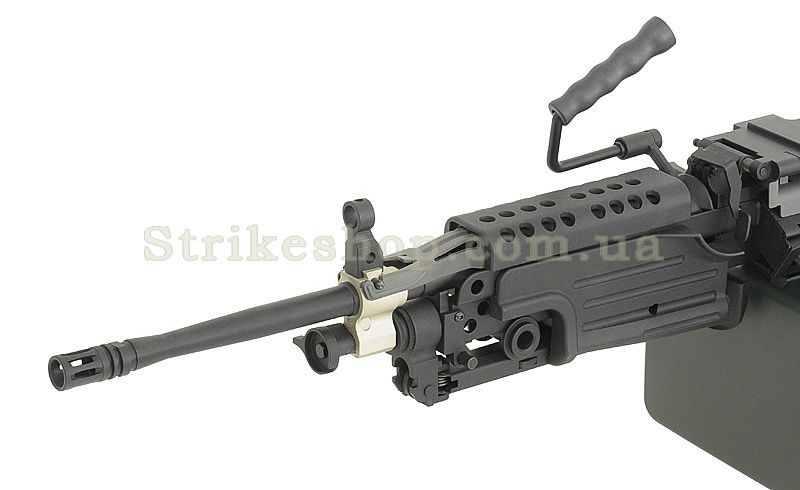 Страйкбольний кулемет A&K M249 MKII Black 170 фото