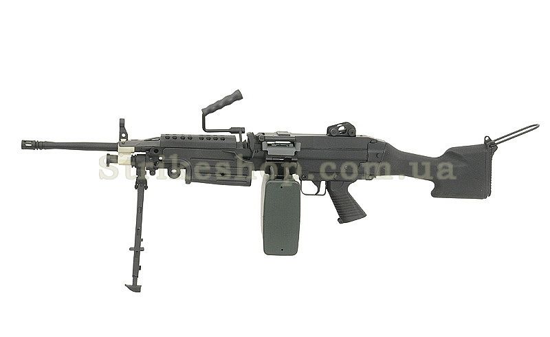 Страйкбольний кулемет A&K M249 MKII Black 170 фото