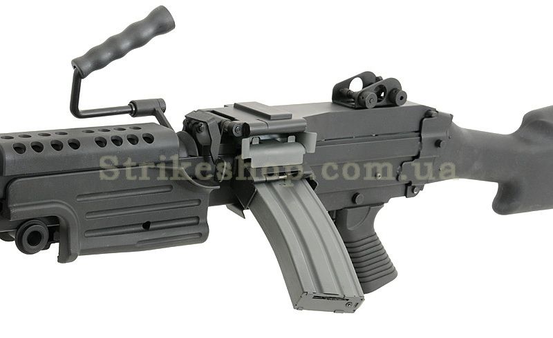 Страйкбольний кулемет A&K M249 MKII Black 170 фото