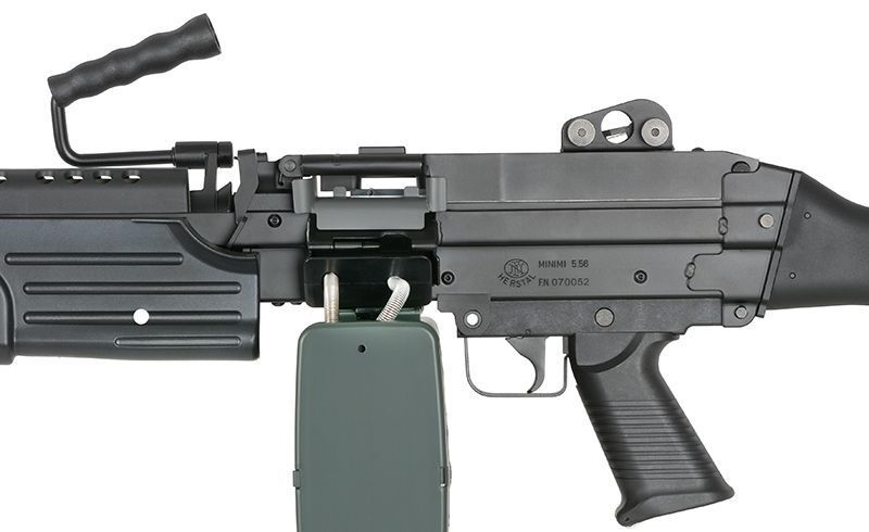 Страйкбольний кулемет A&K M249 MKII Black 170 фото