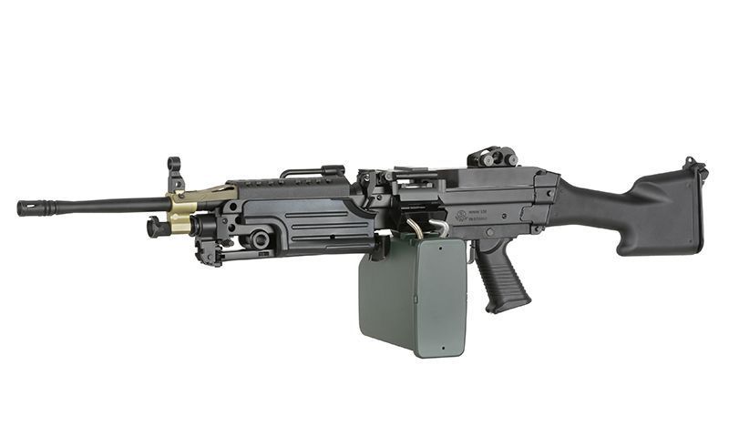 Страйкбольний кулемет A&K M249 MKII Black 170 фото