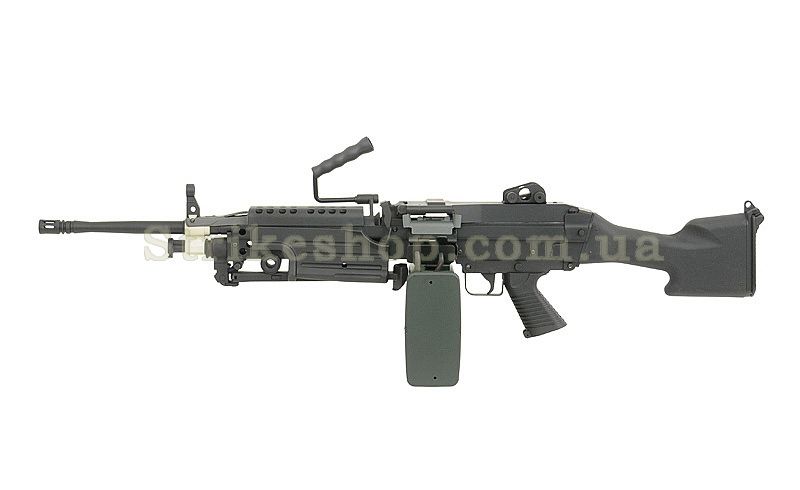 Страйкбольний кулемет A&K M249 MKII Black 170 фото