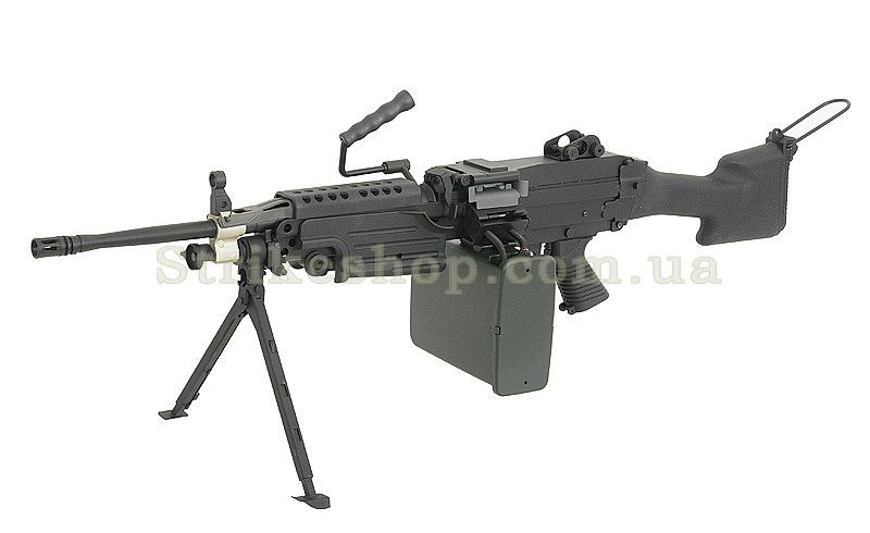 Страйкбольний кулемет A&K M249 MKII Black 170 фото