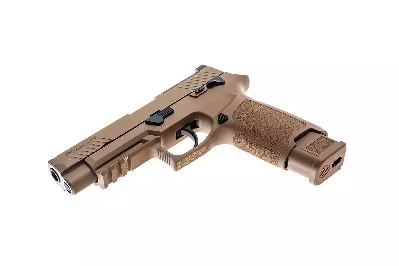 Страйкбольний пістолет Cybergun Sig Sauer ProForce P320 M17 Tan Green Gas 28998 фото