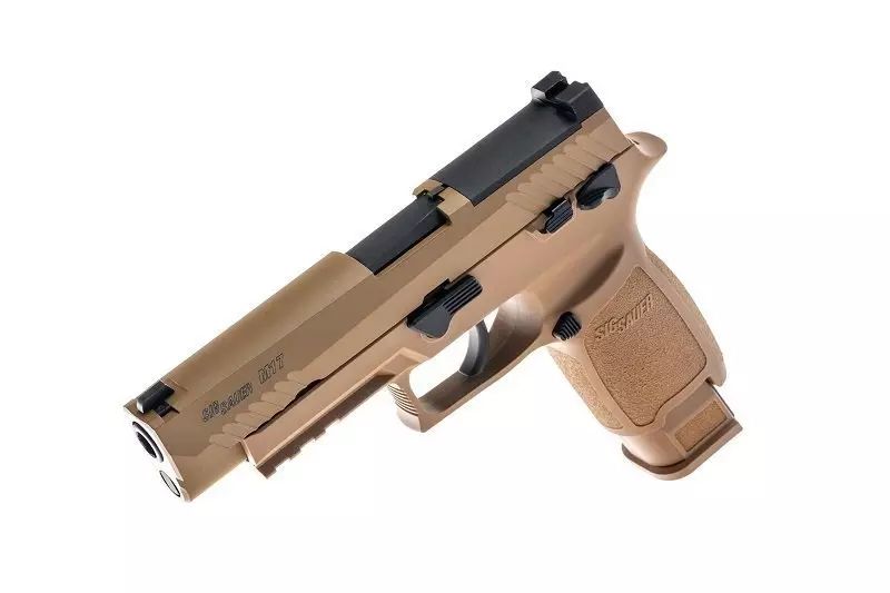 Страйкбольний пістолет Cybergun Sig Sauer ProForce P320 M17 Tan Green Gas 28998 фото