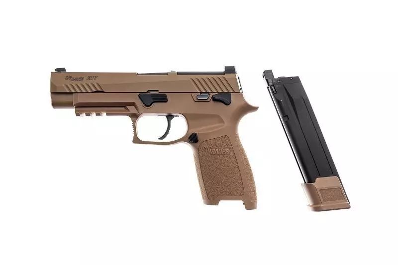 Страйкбольний пістолет Cybergun Sig Sauer ProForce P320 M17 Tan Green Gas 28998 фото