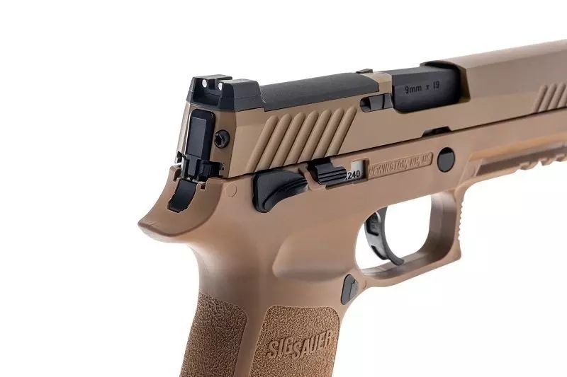 Страйкбольний пістолет Cybergun Sig Sauer ProForce P320 M17 Tan Green Gas 28998 фото