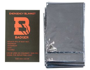 Термоковдра Badger Outdoor Emergency Blanket 28420 фото