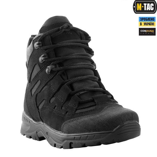 Черевики польові M-TAC PANTHER BLACK Size 44 18109-44 фото